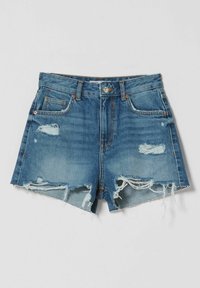 Bershka Džínové kraťasy - dark blue