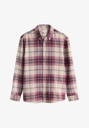 Next, REGULAR FIT-LONG SLEEVE CHECK - Pluus - red