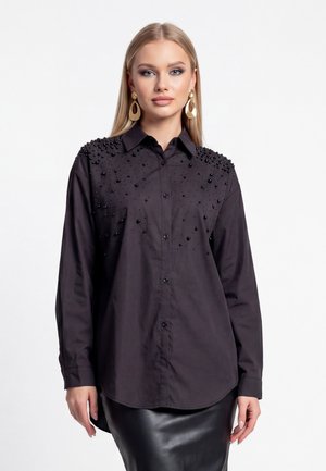 faina, Button-down blouse - black
