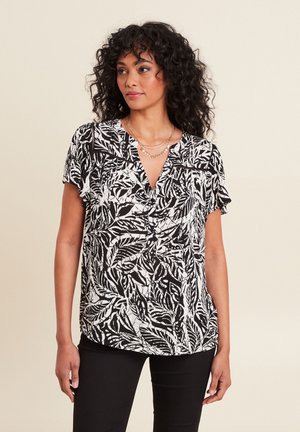Breal KURZARM - Blouse - noir
