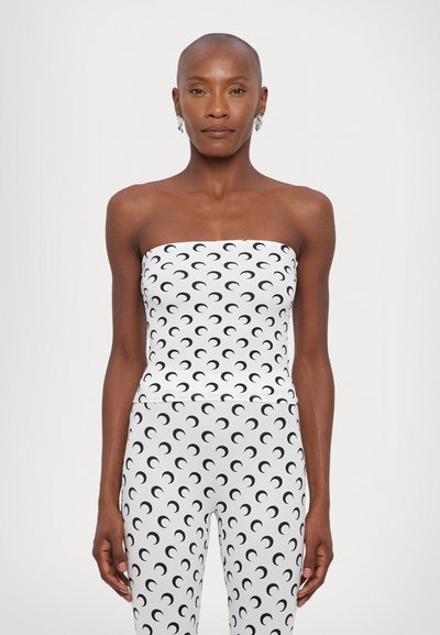 MARINE SERRE MOON PRINTED SECOND SKIN TUBE - Top - optical white