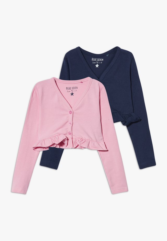 BOLERO 2 PACK - Strickjacke - rosa/dunkelblau