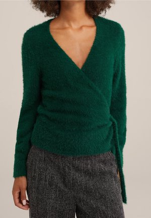 WE Fashion Neuletakki - green