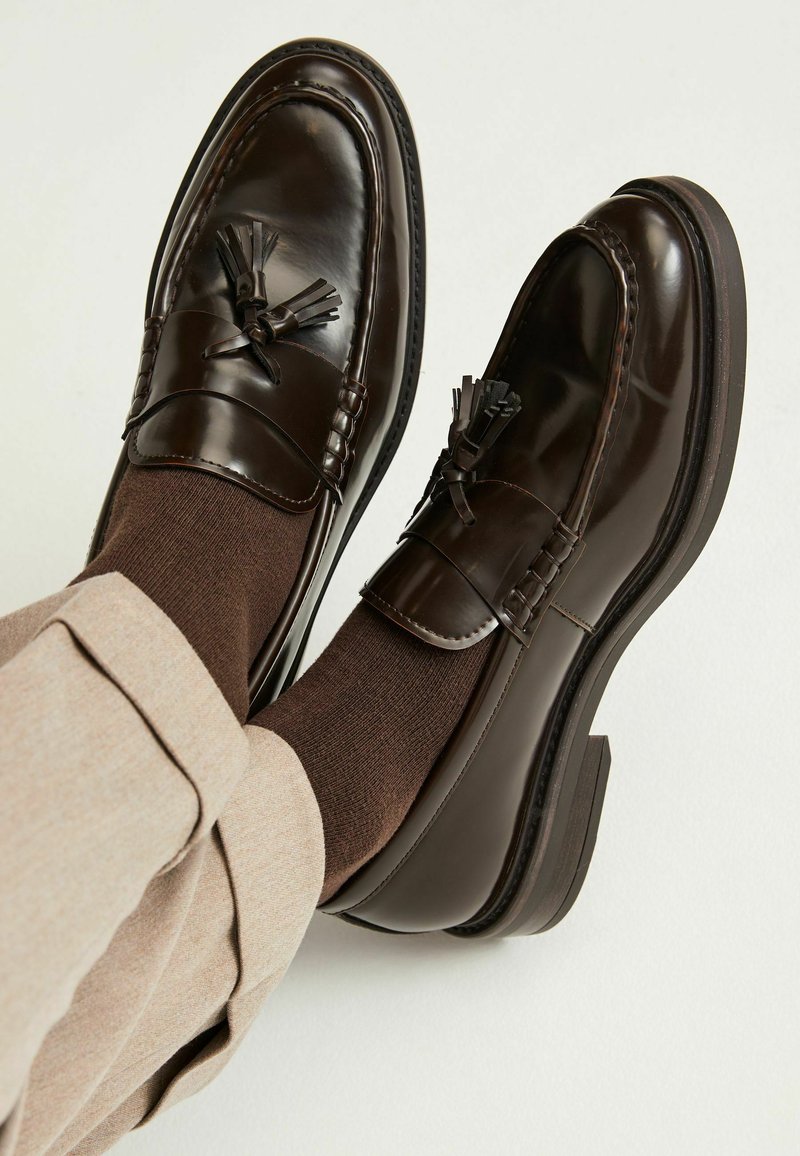 Next CHUNKY TASSEL LOAFERS - Instappers - brown