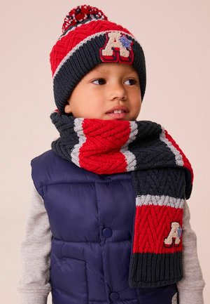 SET - Scarf - red navy varsity stripe