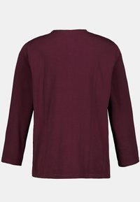 JP1880 LONG SLEEVE HENLEY - Langærmet T-shirt - aubergine