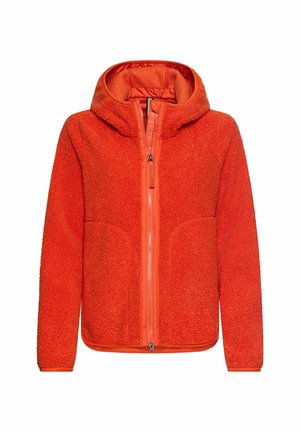 camel active, TEDDYJACKE MIT WÄRMENDEN TASCHENFUTTER - Fleecejakke - pumpkin