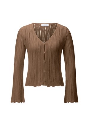 Rich & Royal, RICH & ROYAL CARDIGAN - Kardigan - coconut bark