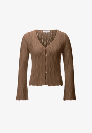 Rich & Royal, RICH & ROYAL CARDIGAN - Chaqueta de punto - coconut bark