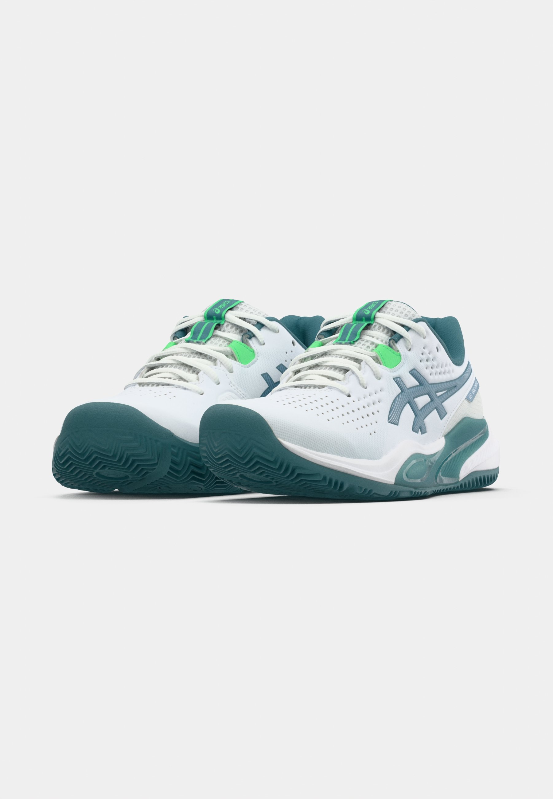 ASICS GEL CHALLENGER 15 - Padel shoes - white/misty pine/white