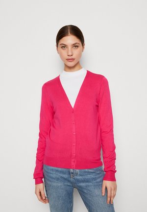 GOBI Cashmere V AUSSCHNITT MIT KNÖPFEN - Kofta - light pink/ljusrosa ...