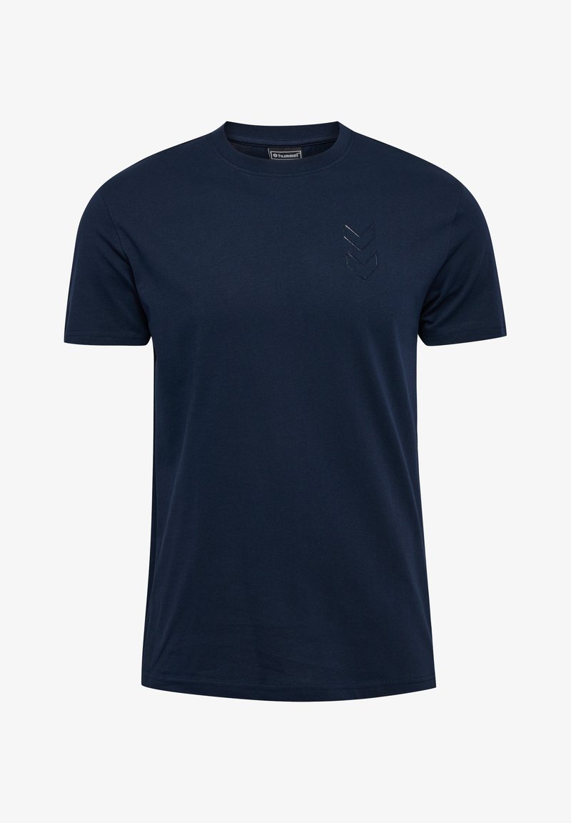 Active Basic T Shirts Hummel ACTIVE - Basic T-shirt - total eclipse/dark blue - Zalando.de