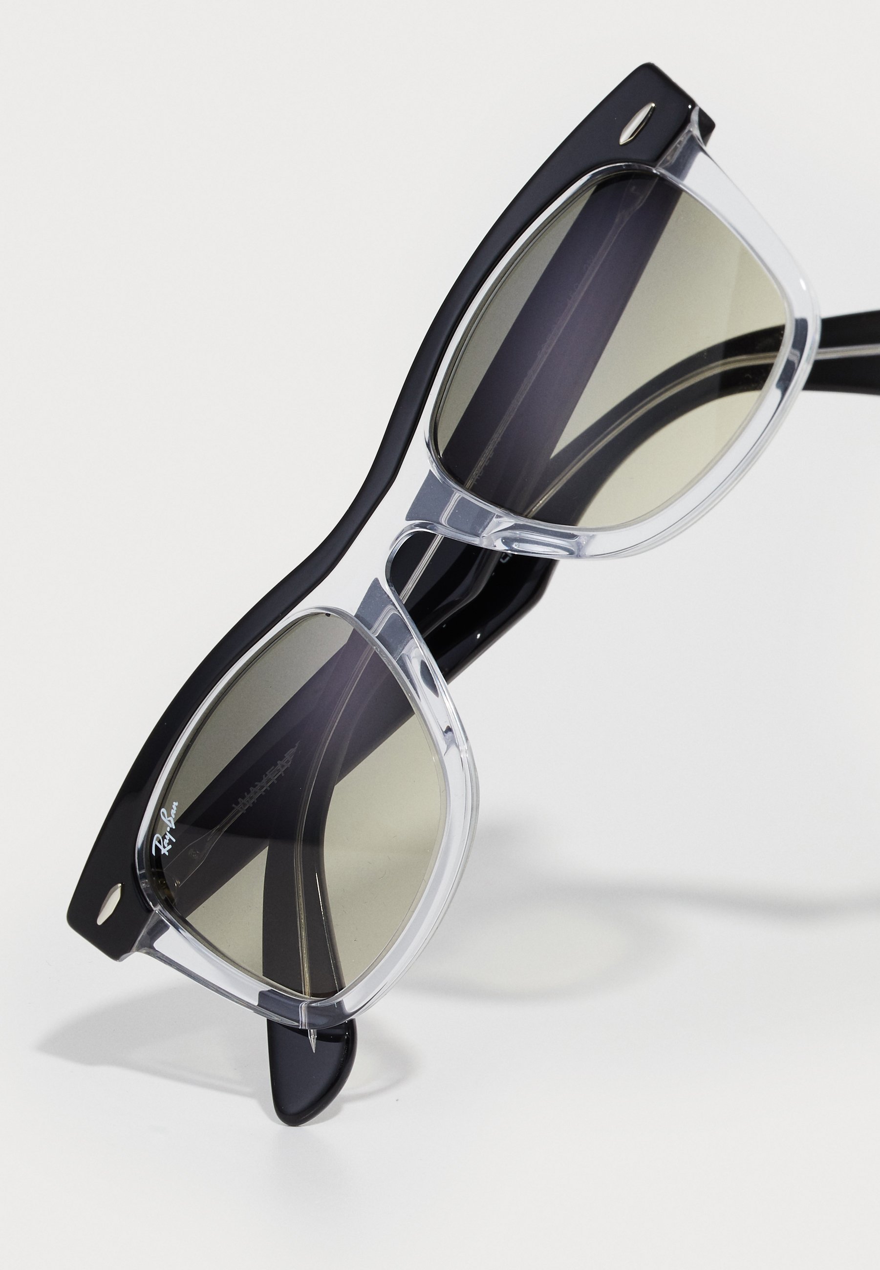 Ray-Ban WAYFARER UNISEX - Ochelari de soare - black on transparent