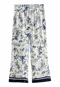 Next Hlače - white blue animal print