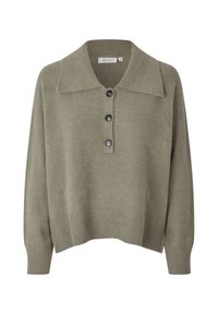 Langærmet T-shirt - vetiver