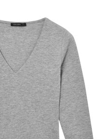 Calliope À COL EN V - Maglietta a manica lunga - gris