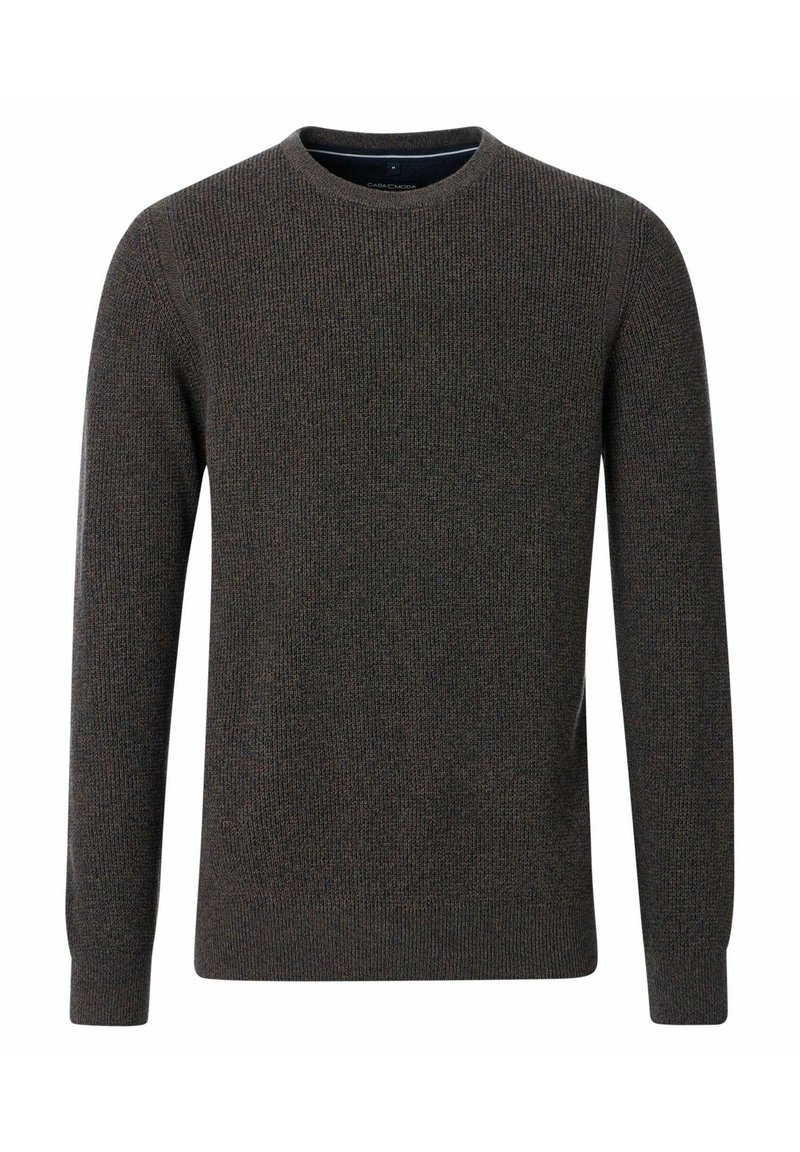 CASAMODA MIT RUNDHALSAUSSCHNITT - Strickpullover - braun