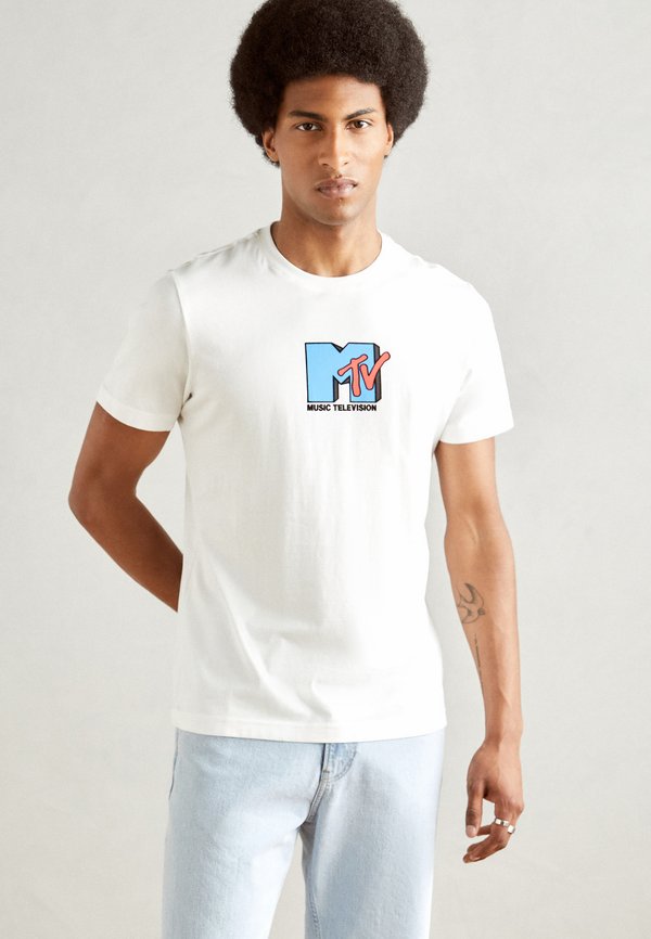 REGULAR FIT - Print T-shirt - cream