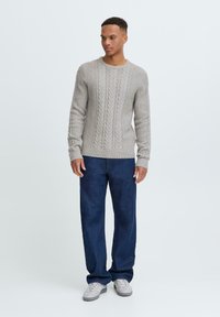 Blend BHBASIM - Strickpullover - stone mix