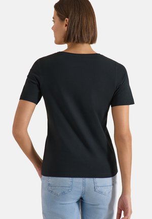 Cecil, T-SHIRT MIT BOAT NECK UND WORDING ARTWORK - T-shirt imprimé - palm breeze green