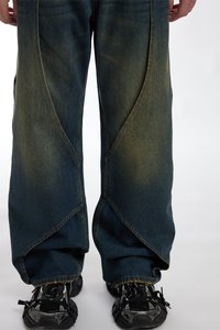 FAVELA DOUBLE LAYER - Løst sittende jeans - dark blue