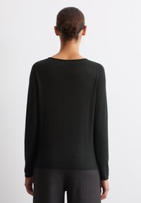 Marc O'Polo LONGSLEEVE BOAT NECK - Strickpullover - black