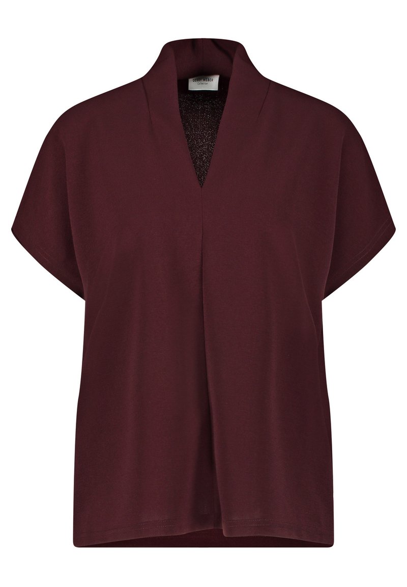 Damen T-Shirts | Gerry Weber T-Shirt basic sepia/bordeaux - PT88324 Damen T-Shirts | Gerry Weber T-Shirt basic sepia/bordeaux - PT88324