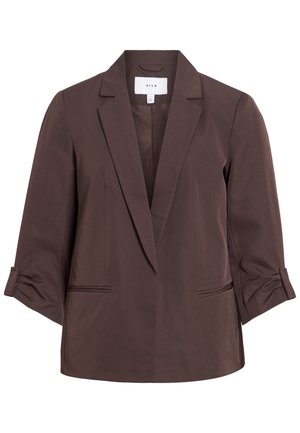 VILA, VINICE 3/4 LOOSE BLAZER - NOOS - Korte frakker - coffee bean