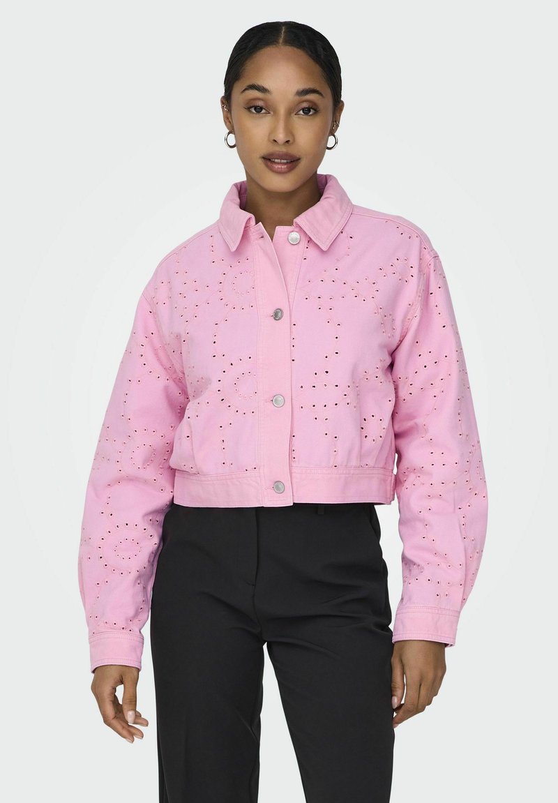 ONLY ONLELENA SHORT - Chaqueta vaquera - begonia pink