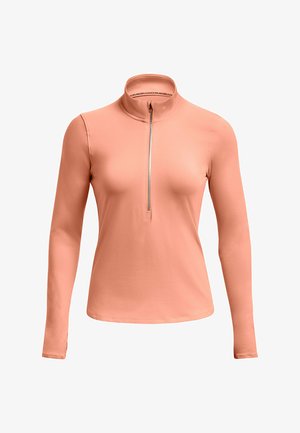 Under Armour, LAUNCH PRO HALF ZIP - Long sleeved top - bubble peach