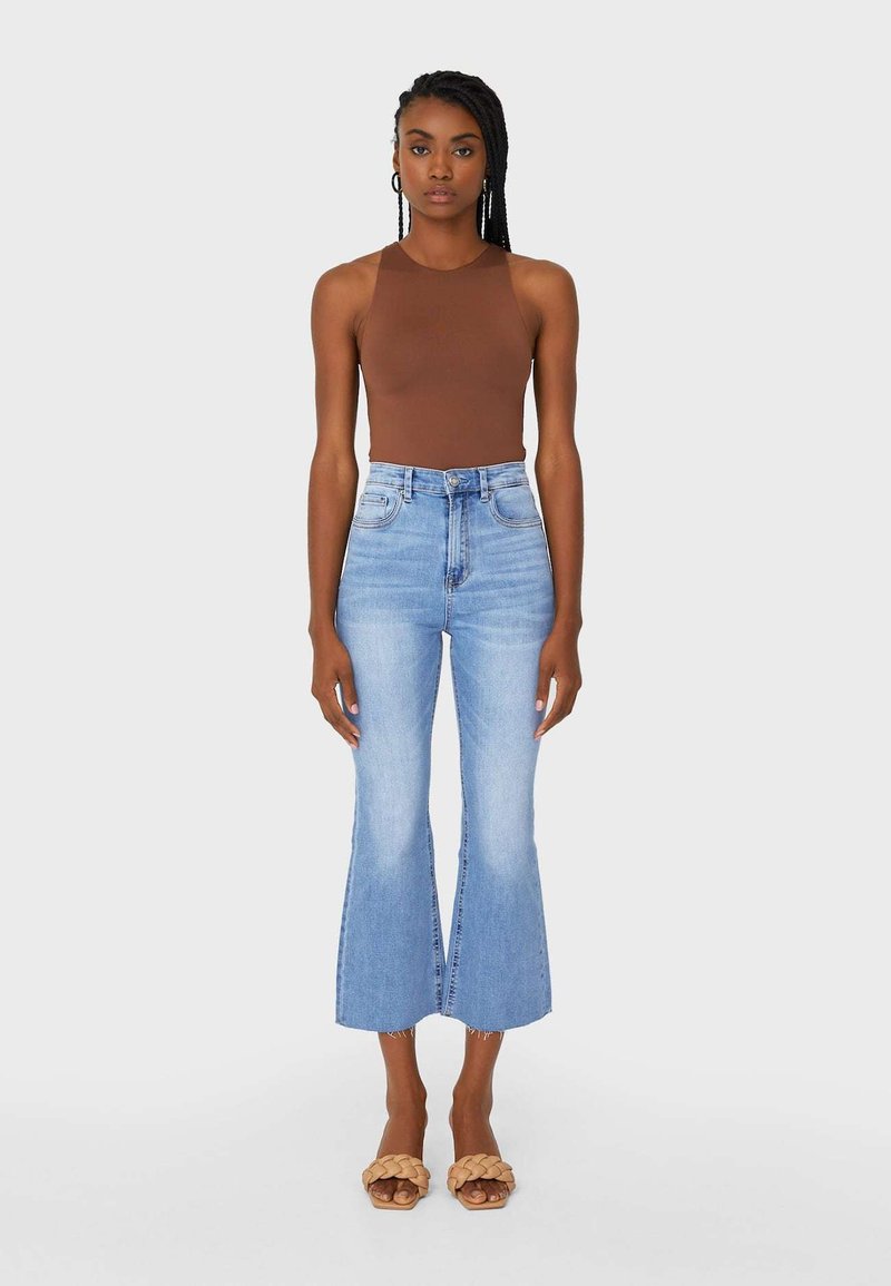Cropped Flare Stradivarius Pantaloni Jeans D78 Jeans Cropped A