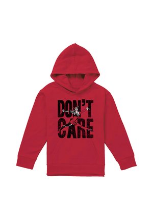 Warner Brothers, JLA DONÃ¢Â‚¬Â„¢T CARE - Hoodie - red