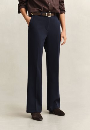 GANT, FLARED - Pantalon classique - evening blue