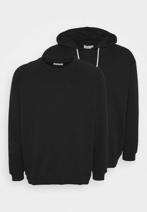 2 PACK - Felpa con cappuccio - black