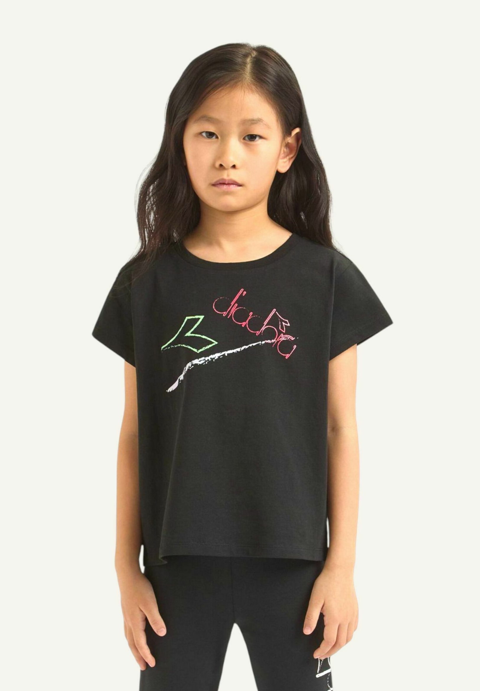 Diadora T-shirt con stampa black/nero