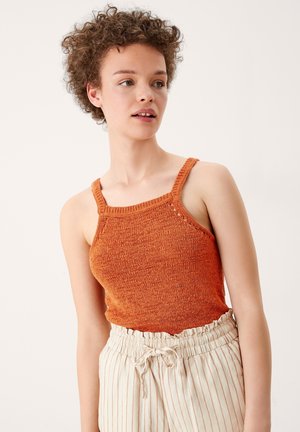 Top - dark orange