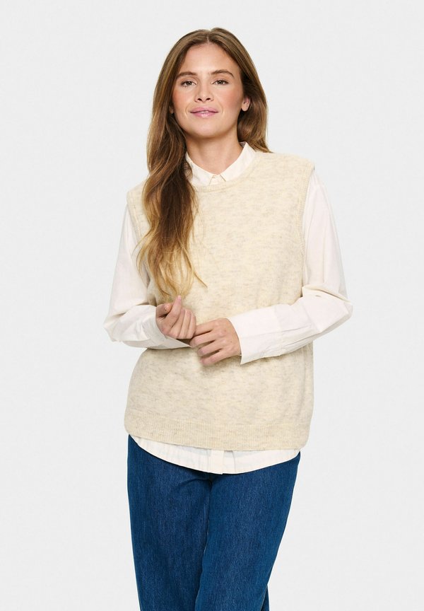 ZANETTSZ SHORT - Strickpullover - creme melange
