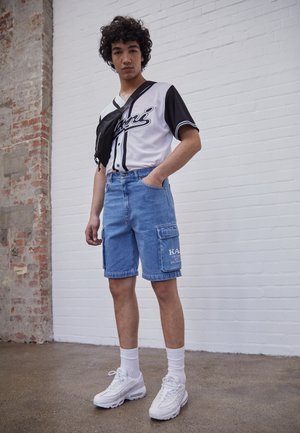 Karl Kani RETRO CARGO SHORTS VINTAGE  - Shorts - vintage mid blue