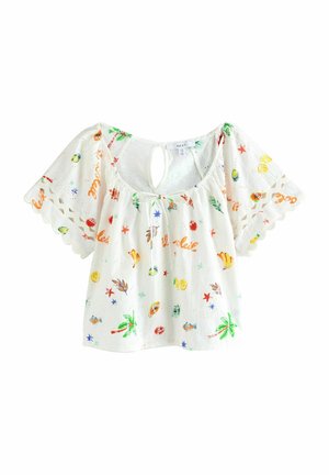 Next TALL FIT BRODERIE SHORT SLEEVE RIC RAC  - Blouse - multi