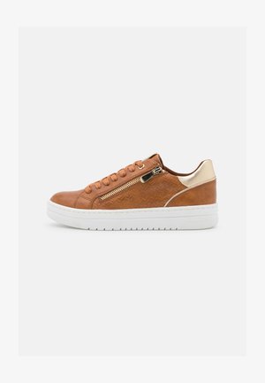 Sneakers laag - cognac