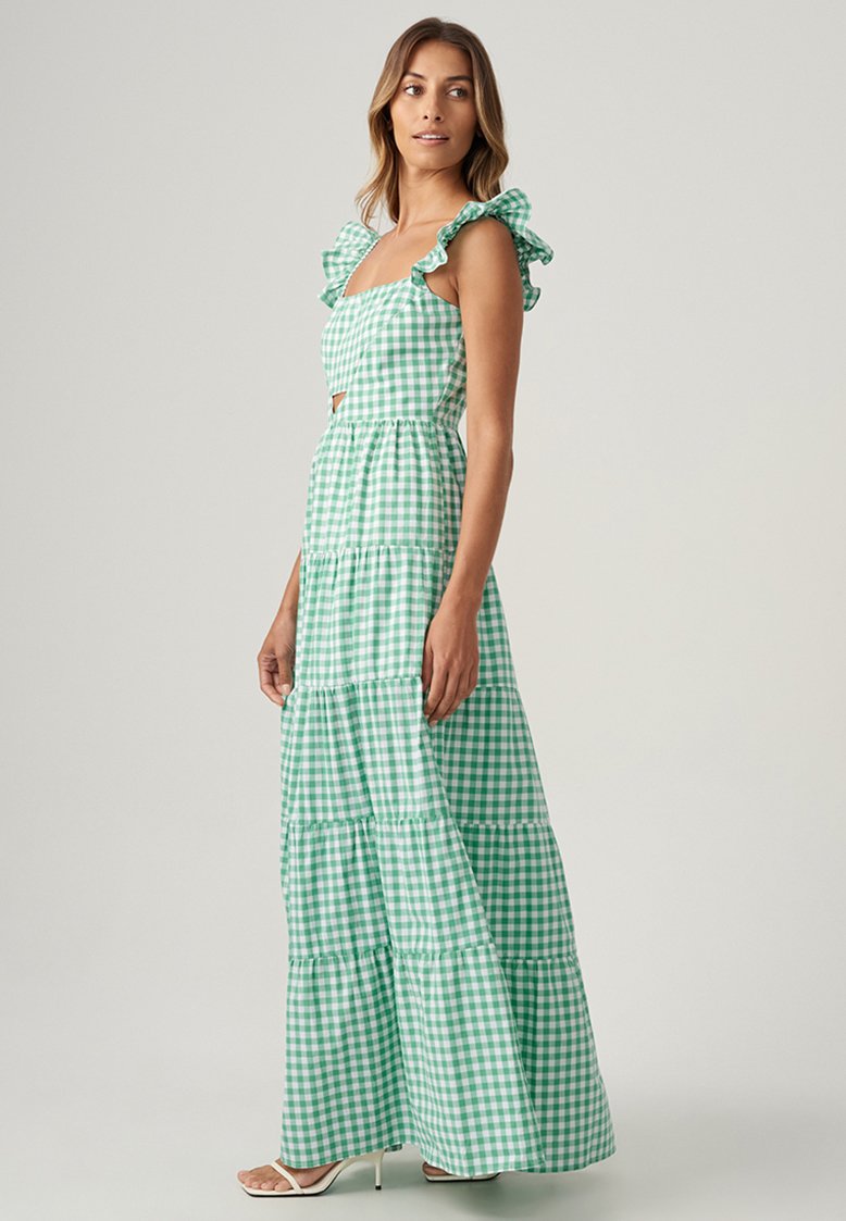 THE FATED ELK - Maxi dress - jade gingham/green - Zalando.ie THE FATED ELK - Maxi dress - jade gingham/green - Zalando.ie