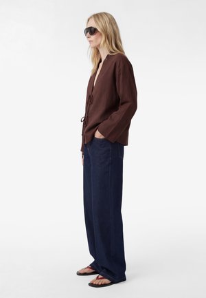 Koton, OVERSIZE KIMONO JACKET. - Chaqueta fina - brown