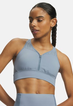 Under Armour, VANISH ELITE MESH ZIP - High support sports bra - blue wind
