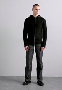 Helmut Lang SAFETY ZIP UP - Chaqueta de punto - black