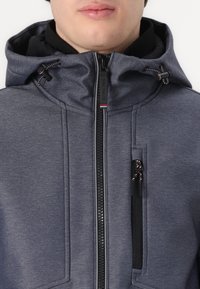 TOM TAILOR JACKET - Softshelljas - blue softshell melange