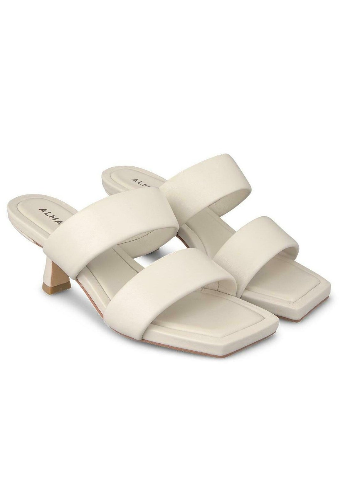 SOPHIA LEATHER MULES （Silver） -ALM. official web store