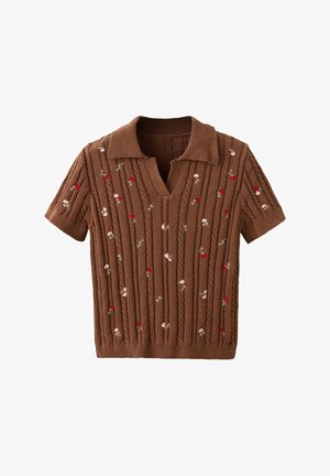 Mango, ADULT - Poloshirt - dark brown