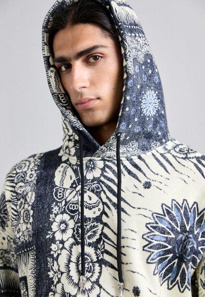 Roberto Cavalli BANDANA COOL FIT HOODIE - Hoodie - blue