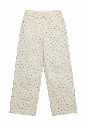 Relaxed fit jeans - ecru mix