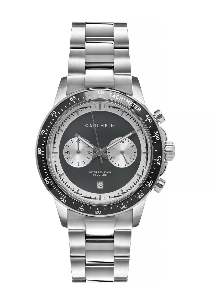 Carlheim RACING AKSEL 40MM - Montre à aiguilles - silver-coloured/grey/black